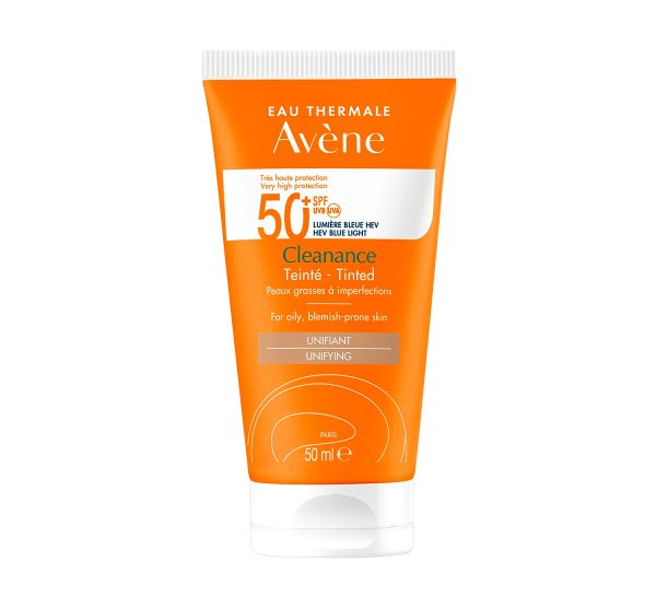 کرم ضد آفتاب ضد لک کلیننس تینتد SPF 50 اون،sunscreen cleanance tinted Cream Anti blemish SPF 50 Avene