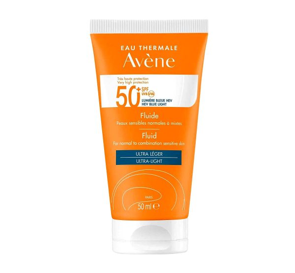 مایع ضد آفتاب ضد چروک فلوئید محافظت کننده قوی SPF 50 اون فروشگاه اینترنتی حلزون. sunscreen Very High Protection Fluid Liquid Anti wrinkle SPF 50 Avene