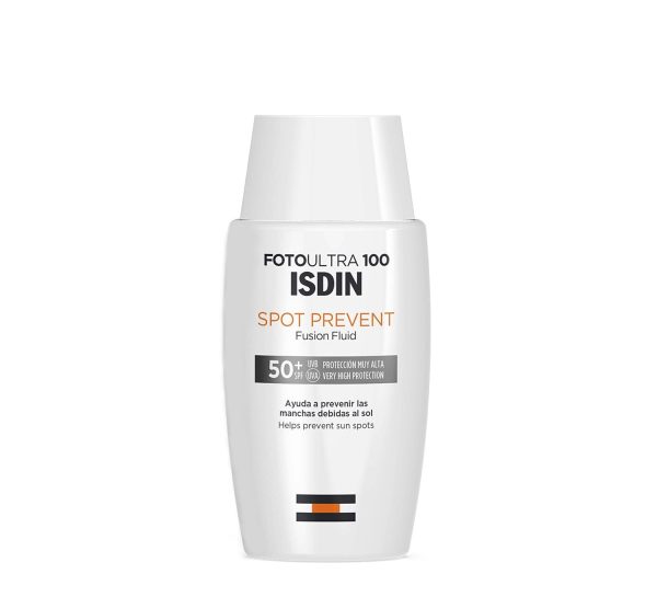 ضد آفتاب اسپات پریونت فیوژن فلویید +SPF50 ایزدین، +Isdin Foto Ultra 100 ISDIN Spot Prevent Fusion Fluid SPF 100
